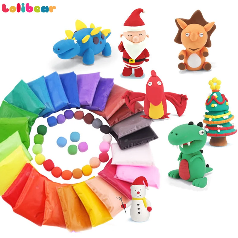 

8Styles Children Modeling Clay Handmade Animal Figure Plastic Creative DIY Dinosaur Play Dough with Instructions Education Toys