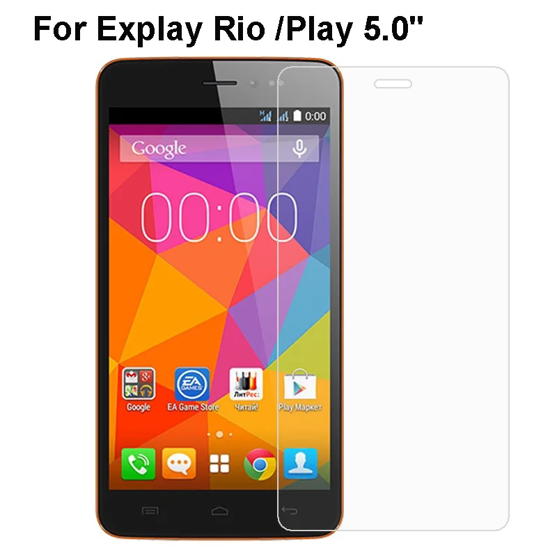 

0.3mm Clear Explosion-proof Tempered Glass Film For Wiko Lenny Explay Rio Explay Rio Play Front LCD Screen Films +clean kits