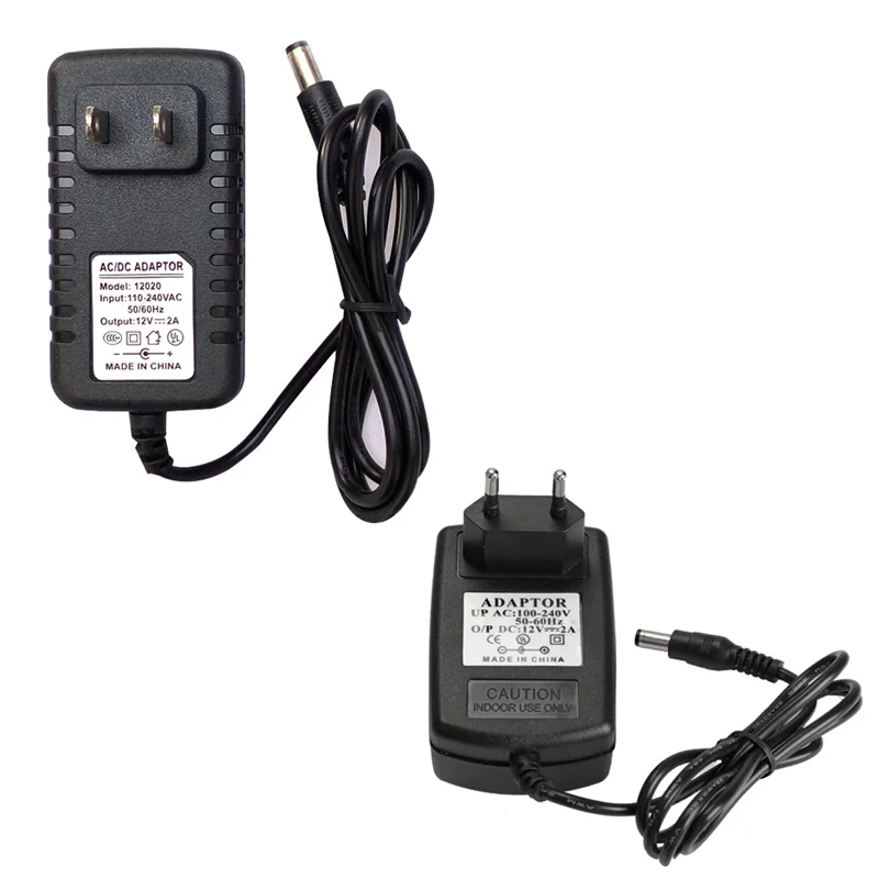 

US/EU Plug AC 100-240V to DC 12V 2A Switching Power Supply Converter Adapter CLH