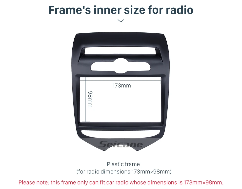 Seicane 2Din Авто Стерео Панель рамки Фризовая Крышка Комплект для hyundai IX20 руководство AC и установка радио пластины 173*98 мм