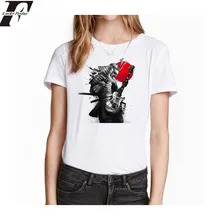 LUCKYFRIDAY janpanse samurai Female T-shirt short sleeve summer women’s tee shirts pink casual t shirt for girl top clothing