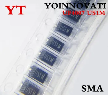 

1000pcs/lot UF4007 HER108 US1M 1A 1000V SMA Rectifier Diode .