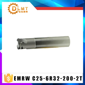 

EMRW C25 6R32 200 2T Round nose Face Mill Indexable Milling Cutter Holder CNC Lathe Machine Tool Arbor Cutting Tools