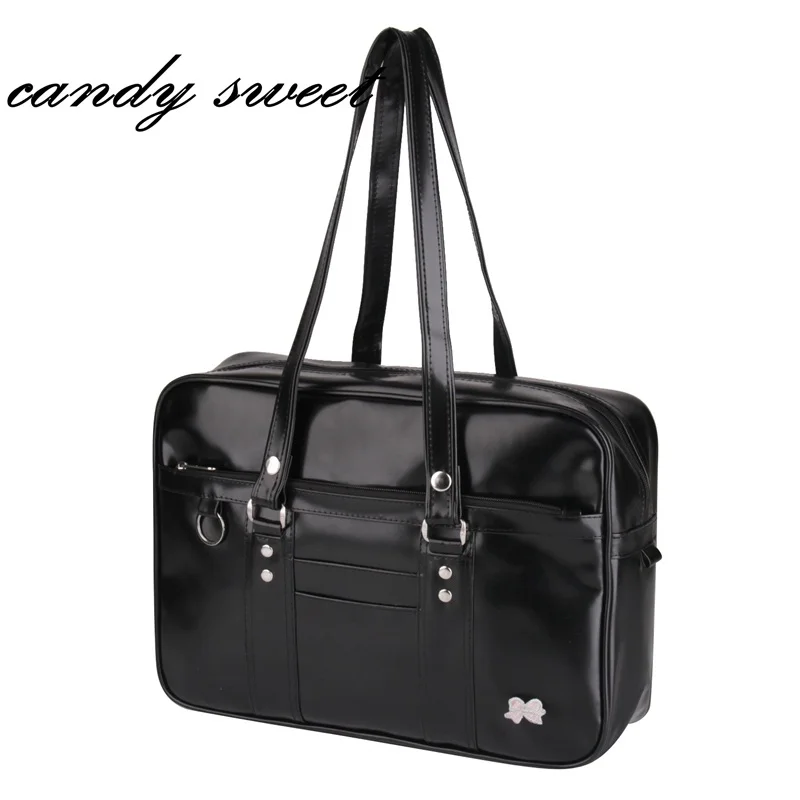 Bow Japanese School Handbags High College Students Uniform Bag Unisex