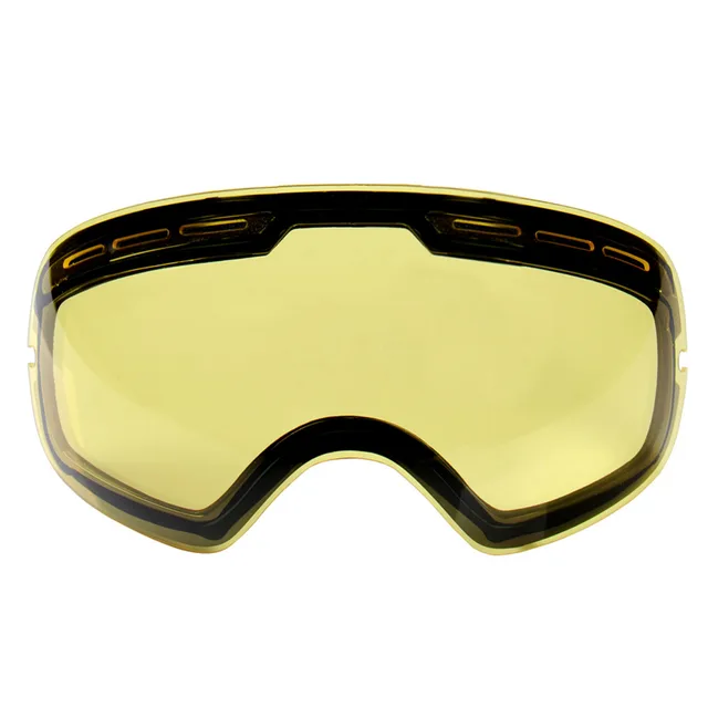 Hot !Double brightening lens for ski goggles Night of Model Number GOG-201 For weak Light tint Weather Cloudy ski mask