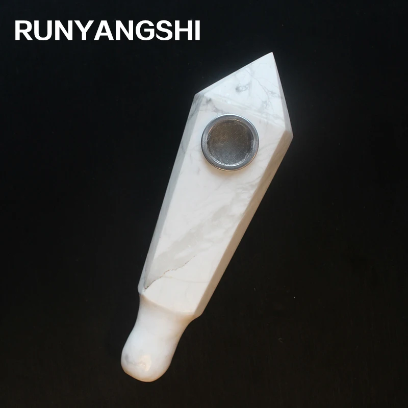 

Runyangshi Crystal Smoking Pipe Strainer Quartz Stone Healing Wand 1 pc Smoke Pipe High Quality XB01