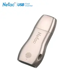 Netac U628 отпечатков пальцев Шифрование USB3.0 накопитель 32 GB 64 GB Высокая Скорость memory stick Портативный флэш-накопитель USB флешки