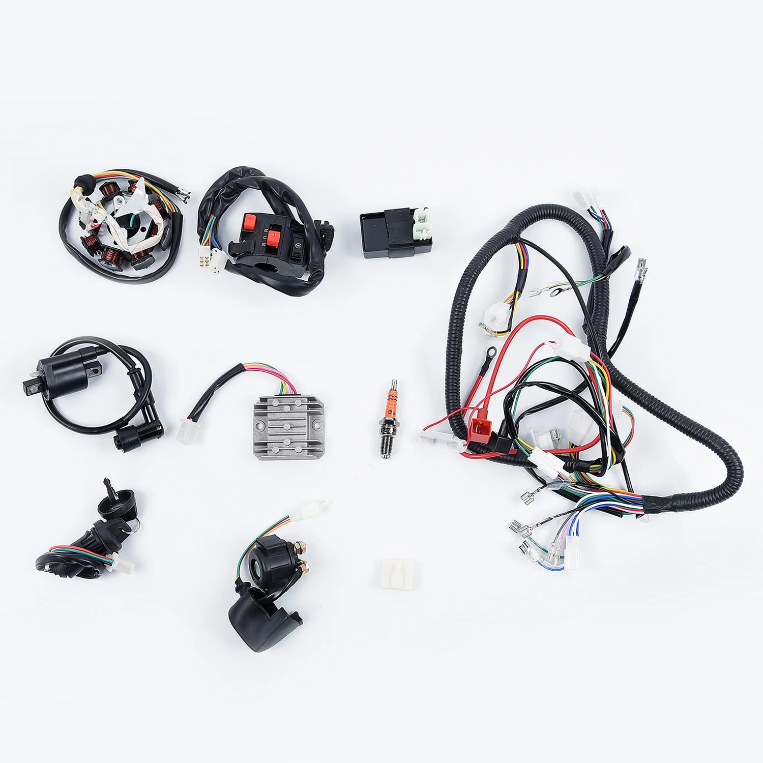 Электрика ПРОВОДКА КОМПЛЕКТ поводков для ATV QUAD 150/200/250 Kawasaki статора CDI|Катушка