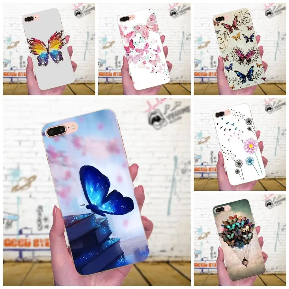 Мягкий модный чехол из ТПУ с красивой бабочкой для Xiaomi Mi3 Mi4 Mi4C Mi4i Mi5 Mi 5S 5X 6 6X 8 SE A1 Max
