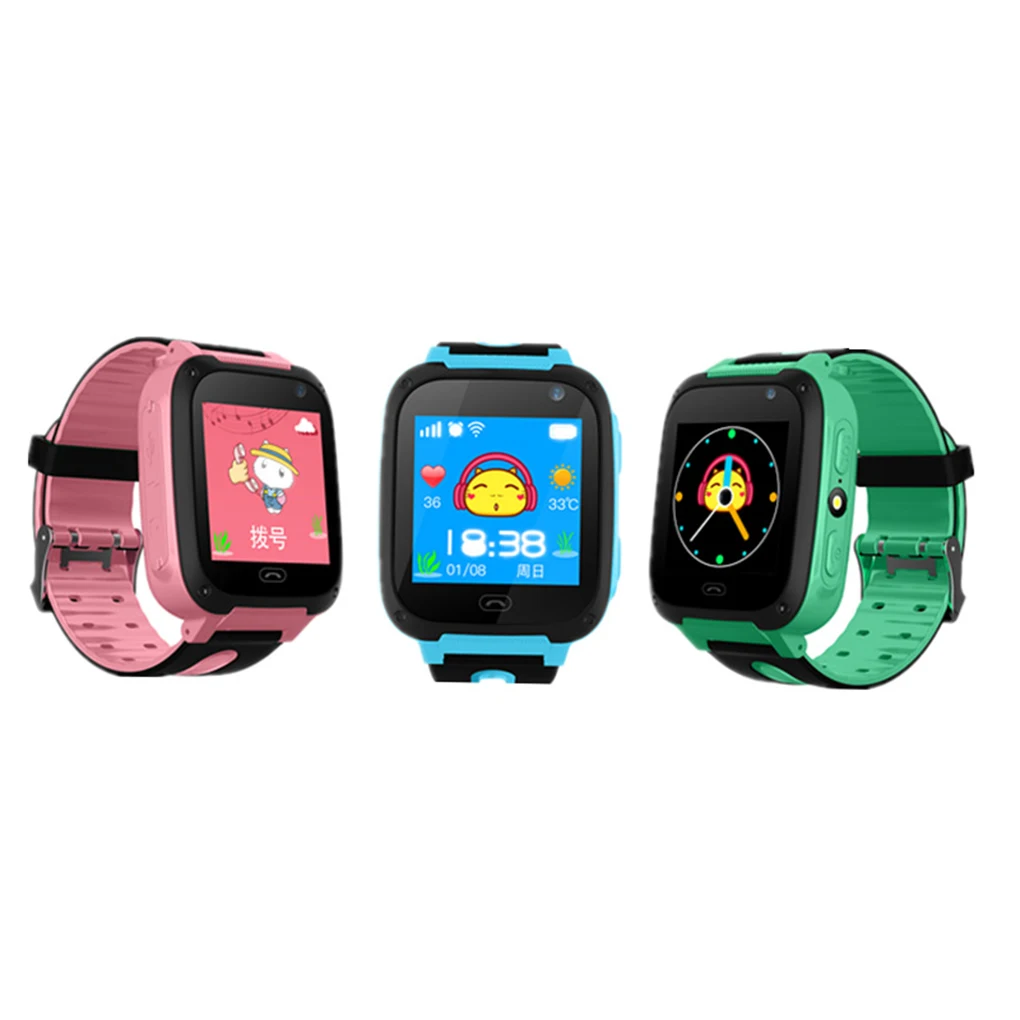 S4 Children Smart Watch Camera Lighting Touch Screen LBS Tracking Location Finder Kids Baby Smart Watch