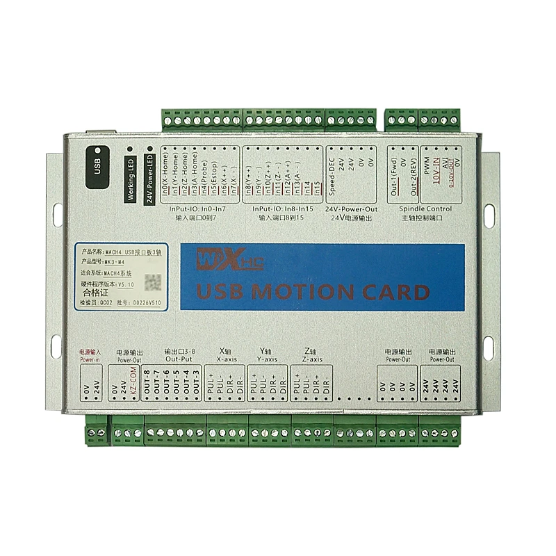 

Original Mach4 USB Motion Control Card XHC MK3 3axis CNC Breakout Board 2MHz Support Win7