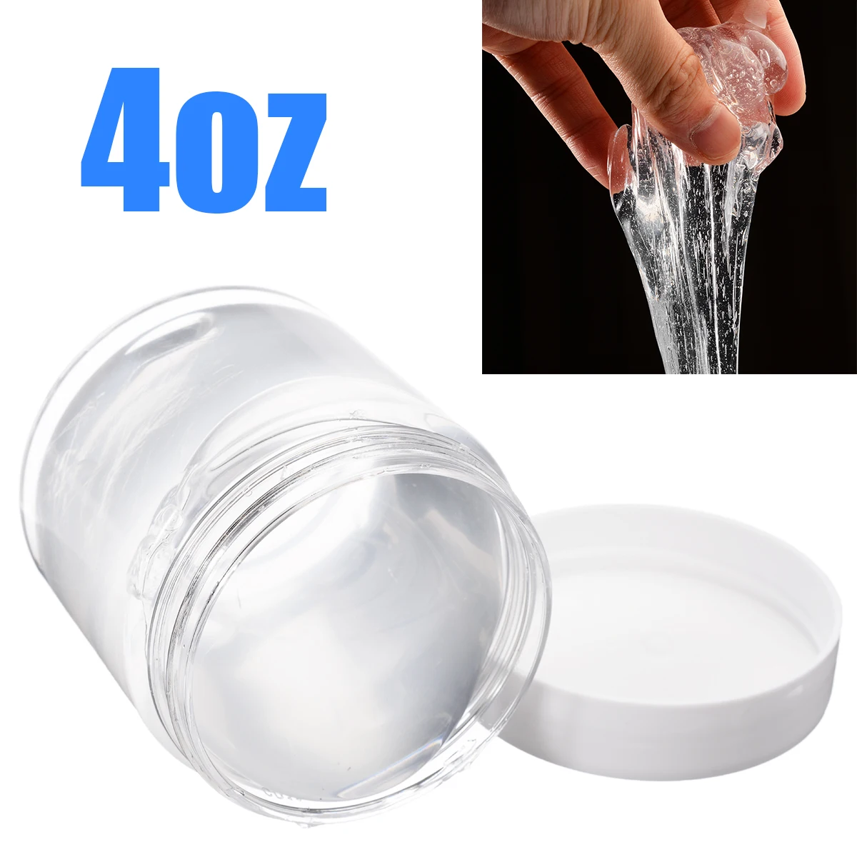 4oz 120ml Transparent Modeling Clay Slime Release Stress Toys Polymer Clay Clear Clay Learning Toy for Children
