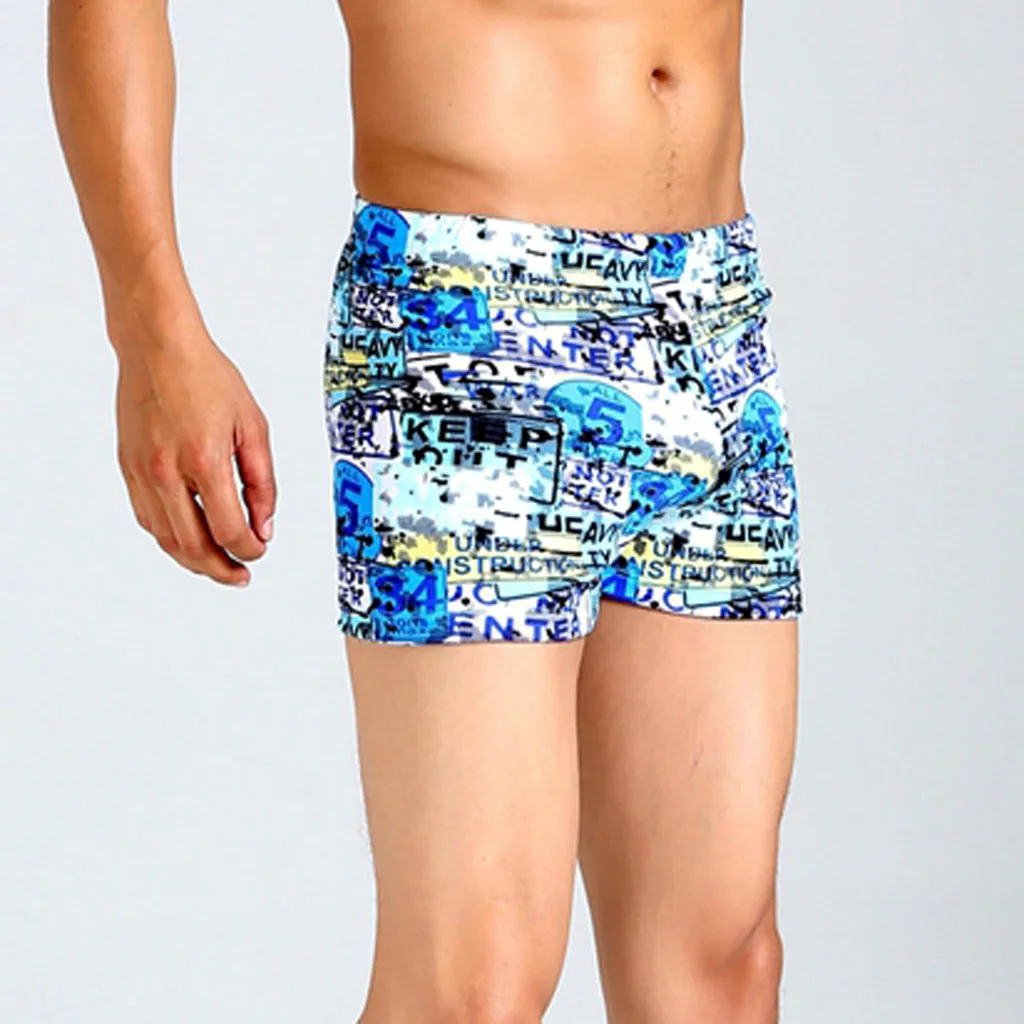 

2019 Men Swimwear Sexy swimming trunks swimsuit mens swim briefs Beach Shorts L0605