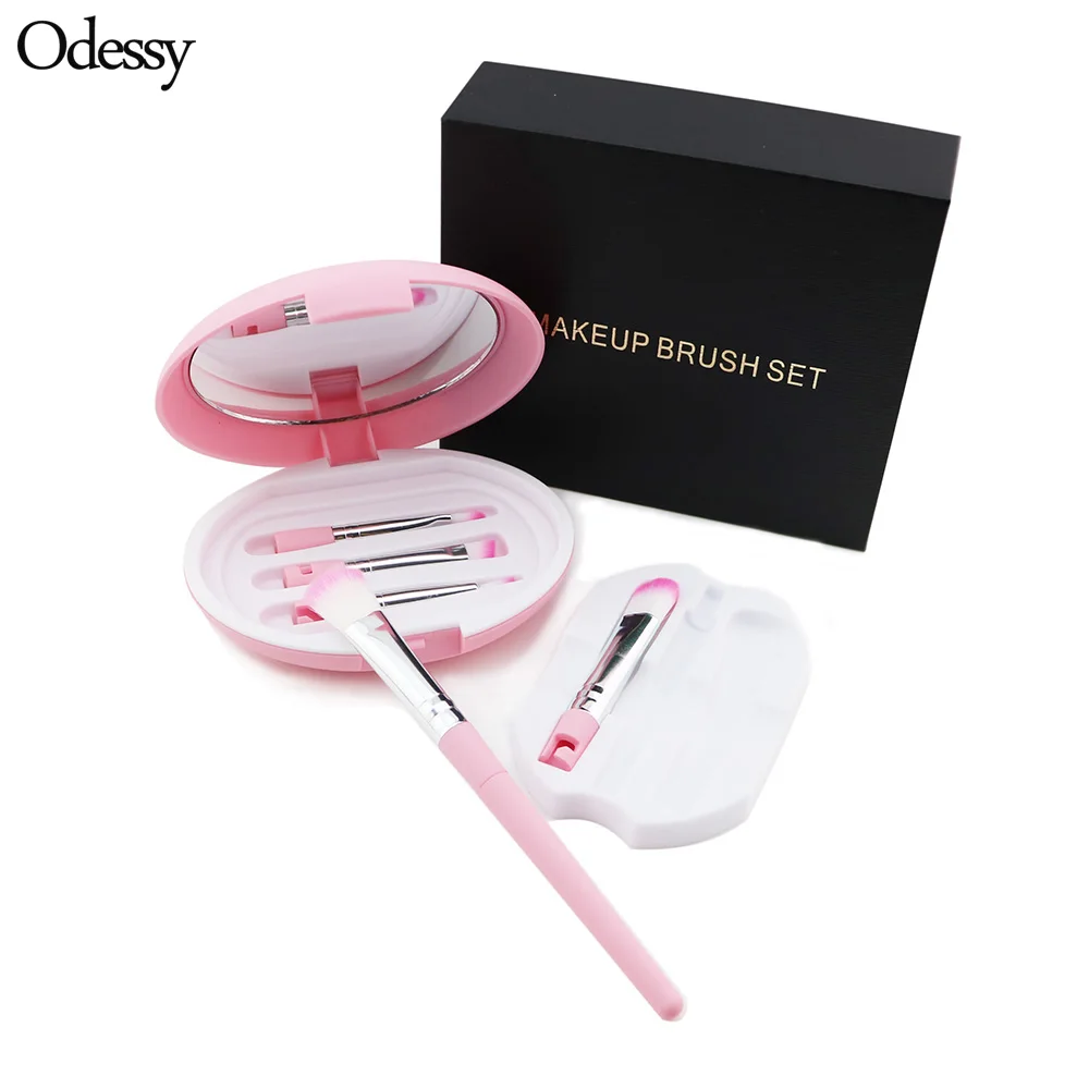 5pcs new portable make up brush travel set cosmetic eye brush travel