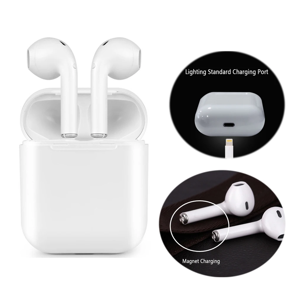 

Wireless Earphone sport Magnetic Charger Box Earbuds I9 TWS 5.0 Bluetooth Earphones Upgrade Headphone Stereo bluetooth Earbuds