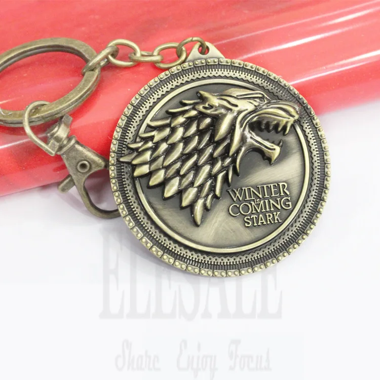 New Winner Badge Necklace Key Chain Style Game Of Thrones Action Figure