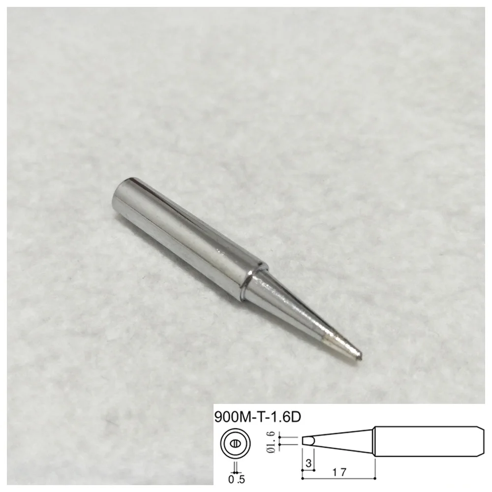 

10PCS 900M-T-1.6D Soldering Iron Tip For Hakko Saike Aoyue Lucky BAKU Quick 936 852 Soldering Tips For Soldering Iron