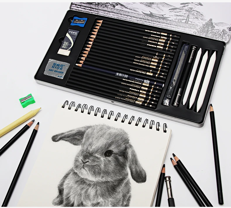 Schizzo A Matita Set Professionale Schizzo Di Disegno Kit Set Matita Di Legno Matita Borse Per Pittore Di Scuola Gli Studenti Rifornimenti Di Arte Set Da Disegno Aliexpress