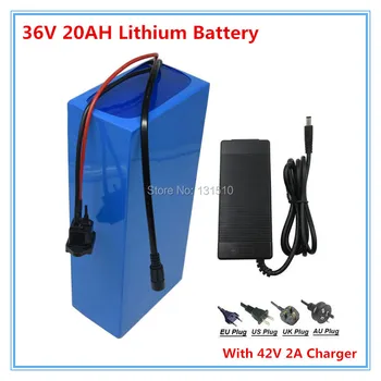 

36V 1000W battery 36 V 20AH lithium bateria for electric bicycle ebike akku With 42V 2A charger free customs fee