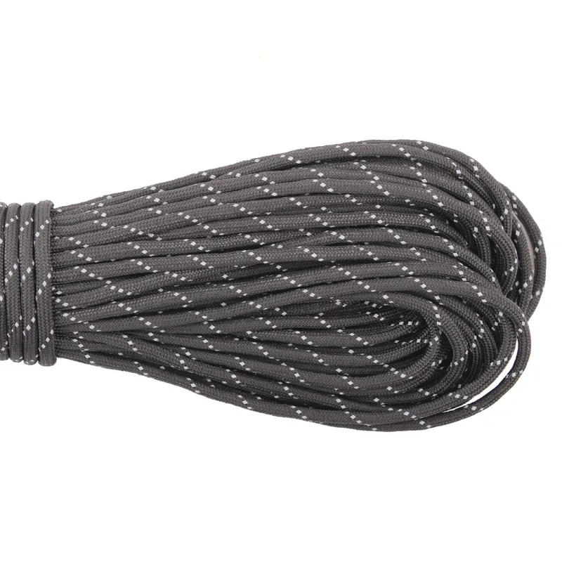 Reflective Paracord 550lb 7 Strand Survival 7strand 7Strand 100FT Climbing Camping survival