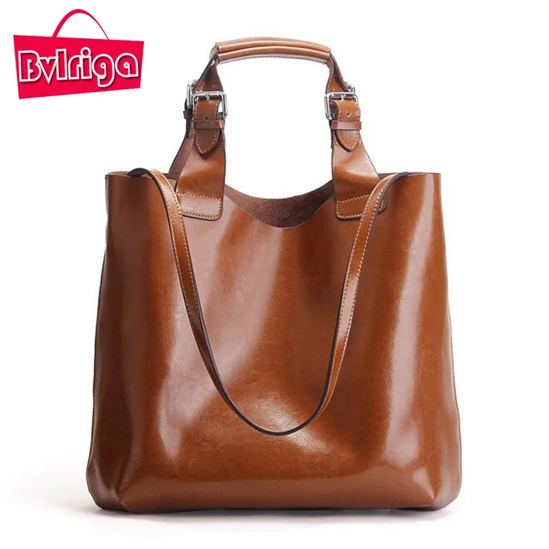 BVLRIGA Genuine Leather Bag Women Bag Handbags Women Messenger Bags Designer Fashion Brand Top handle Bags