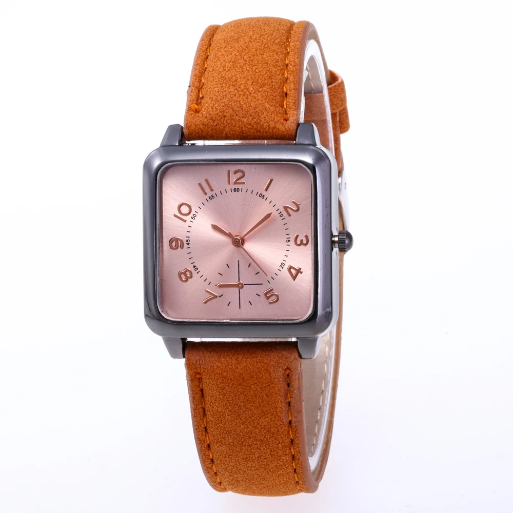 

2019 Drop Shipping Unisex Watches Women Men Casual Fashion Leather Strap Quartz Wrist Watches Clock Relogio Feminino