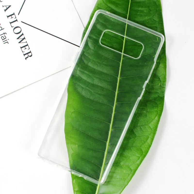 

For Samsung GALAXY Note 8 Case For Samsung Note 8 Cover Silicone Transparent Soft White kilif Hoesje Coque Funda Etui Accessor