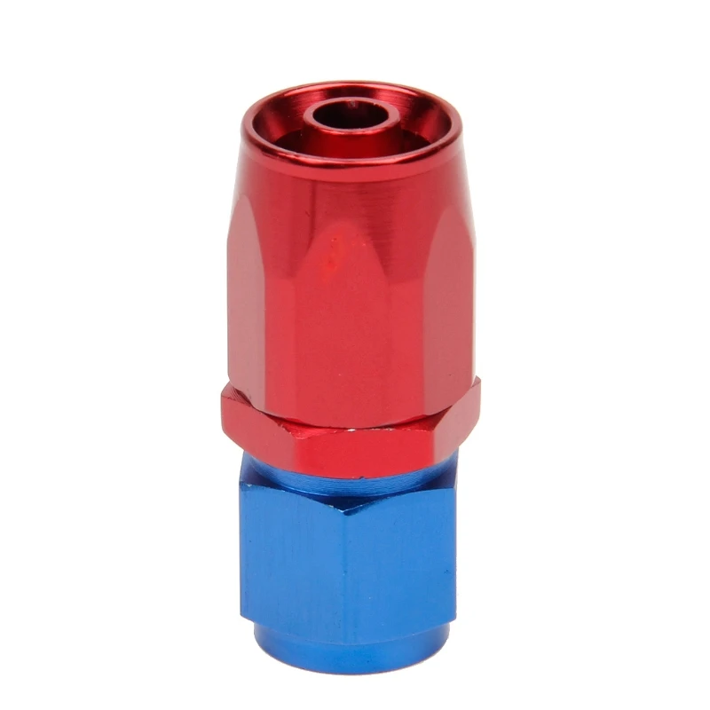 AN6 6 AN 0 Degree Reusable Straight Swivel Seal Braided Hose End