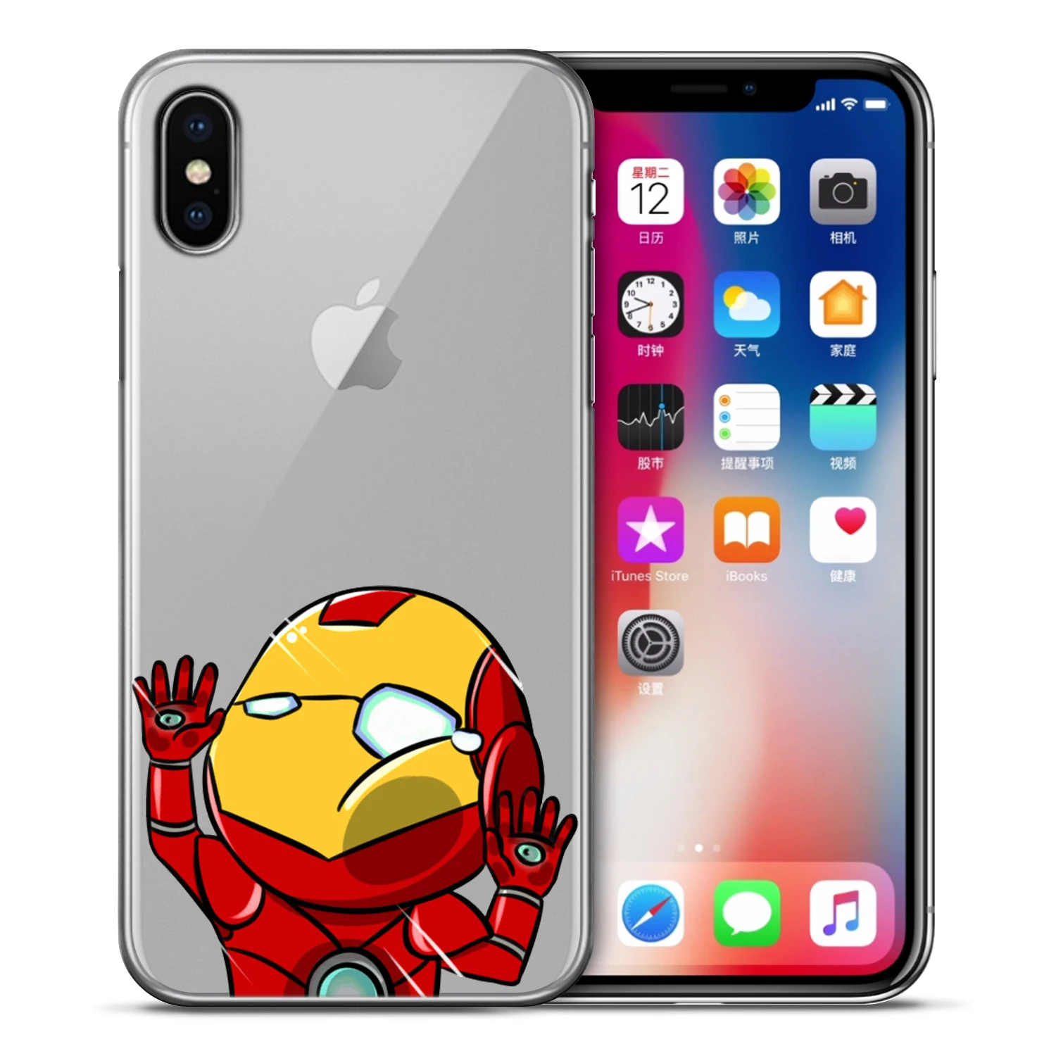 أعجوبة المنتقمون حقيبة لهاتف أي فون XS ماكس XR X 7 6 s 8 زائد 5 S SE السوبر الرجل الحديدي سبايدرمان Deadpool الهاتف الحالات غطاء Etui كوكه