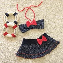 Летний ребенок в виде арбуза, 2 предмета, детское платье для девочек с лямкой на шее купальники с оборками Мужские Плавки пляжная одежда для купания