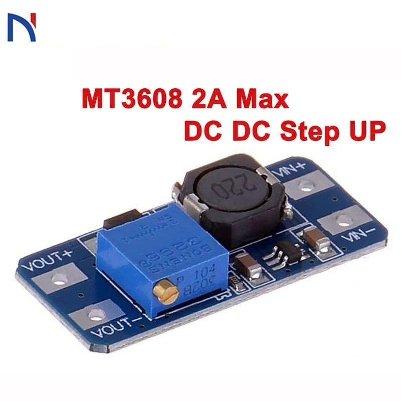 

MT3608 2a max dc dc step up DC Voltage Regulator Step Up Boost Converter Power Supply Module Board MAX output 28V 2A for arduino
