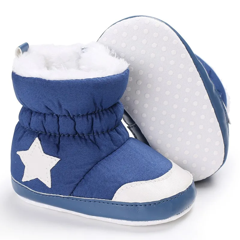 0-18M Winter Baby Girl Boy Booties Infant Toddler Snow Boots Newborn Warm Anti-slip Soft Sole Shoes Fashion Anti-dirty