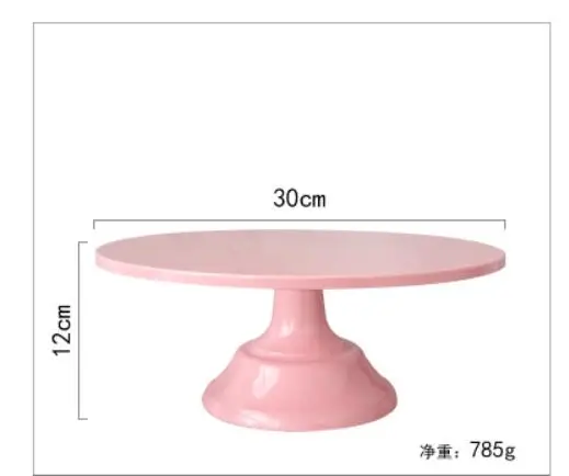 Pink 12 дюймов подставка для выпечки торта высокий футов Свадебный кекс тарелки для торта на день рождения инструменты посуда десерт лоток для выпечки инструменты для торта - Цвет: Pink