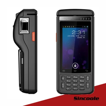 

5 inch Android 5.1 2D barcode thermal print and fingerprint handheld terminal