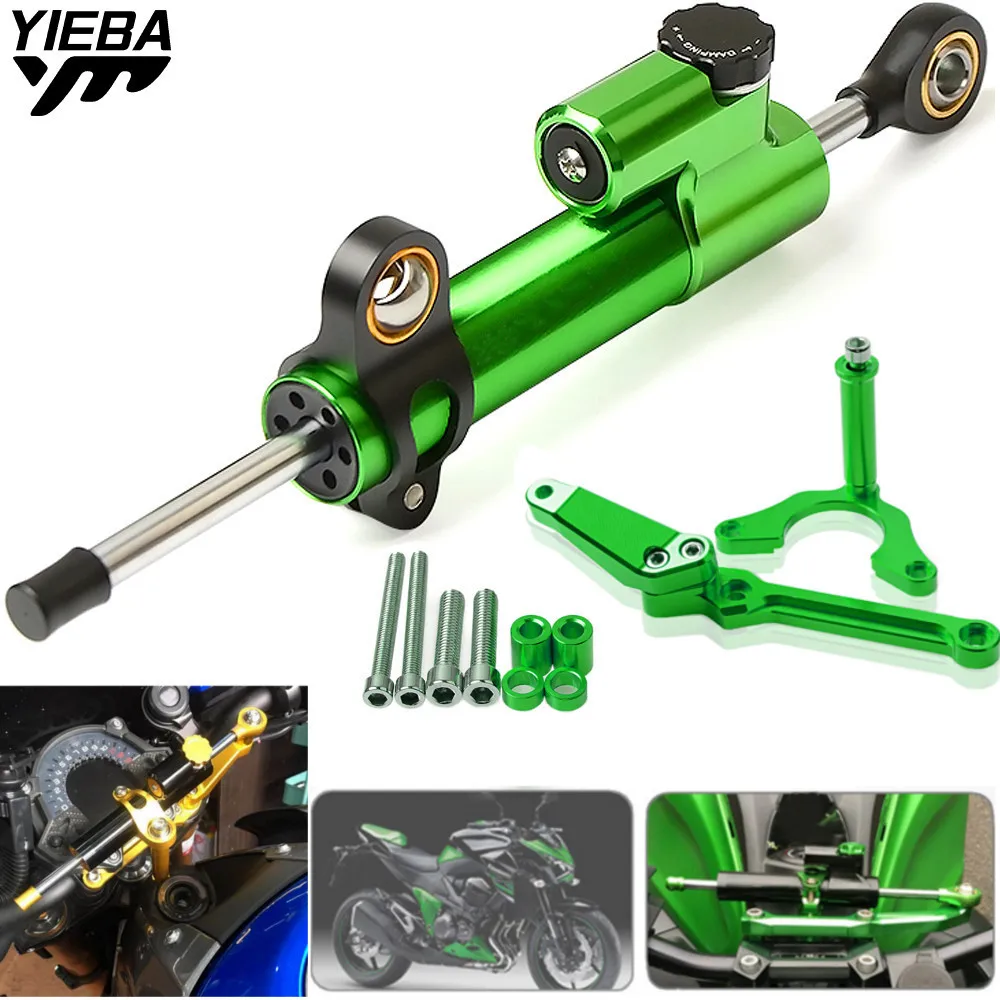 

Motorcycle Accessories Steering Stabilizer Damper Complete With Mounting Bracket Kit Fit for kawasaki Z900 Z 900 2017-2018