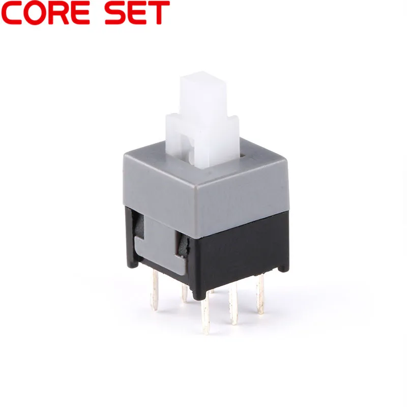 20pcs/lot 8.5*8.5MM no lock 6 Pin DPDT Mini Push Button NO-locking Switch 8.5X8.5mm High Quality | Обустройство дома