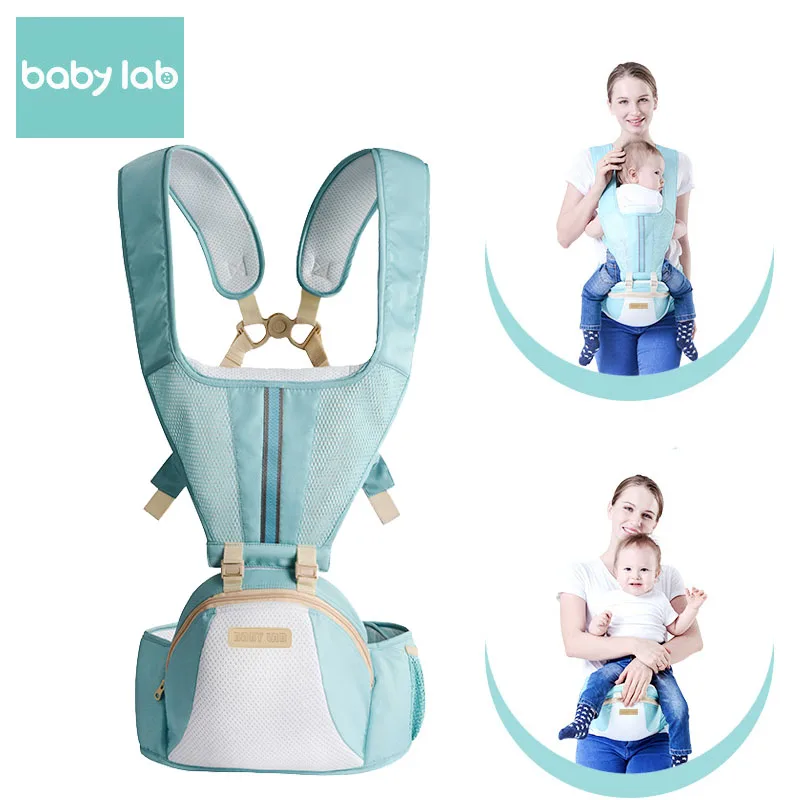 

BABY LAB Polyester Ergonomic Backpack Carrier With Hipseat Wrap Sling Accessory Maternity Belt Waitband 0-36months