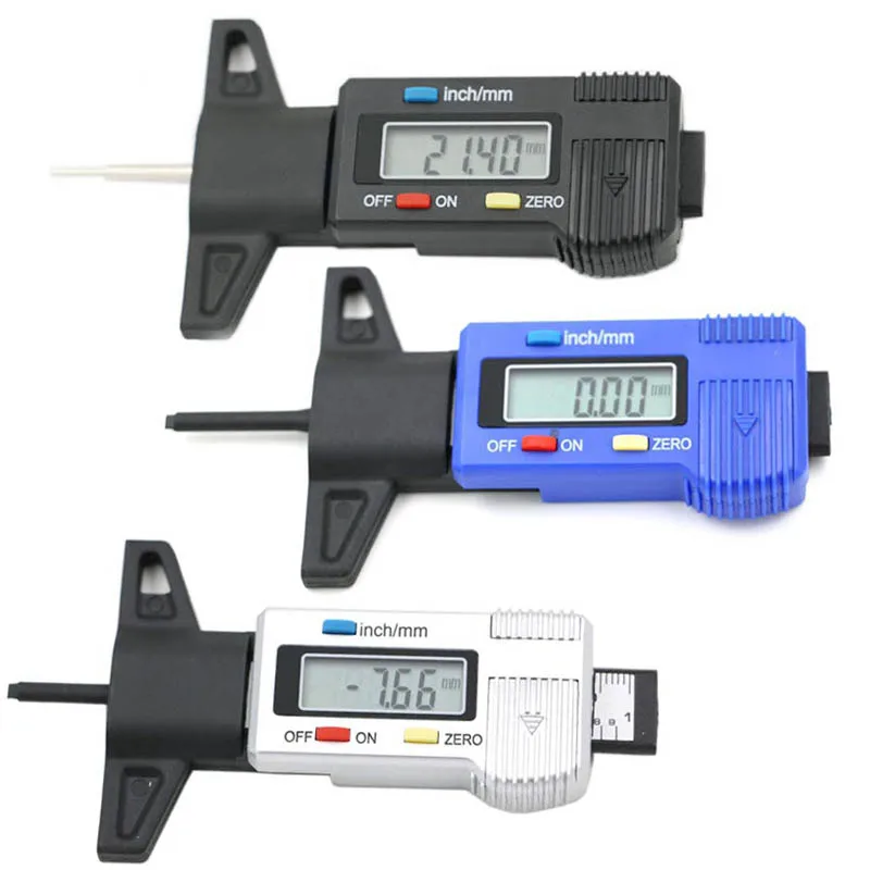 

Hot Car Tire Tester Brake Shoe Pad Wear Digital Tyre Depth Gauge Tread Monitor Auto Tires Pressure Measurement CSL2017