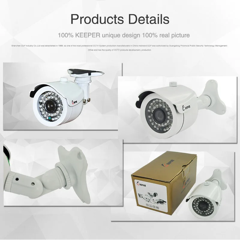  Keeper HD 2MP AHD camera High Definition Surveillance Infrared 1080P CCTV Security Outdoor Bullet W - 32832649531