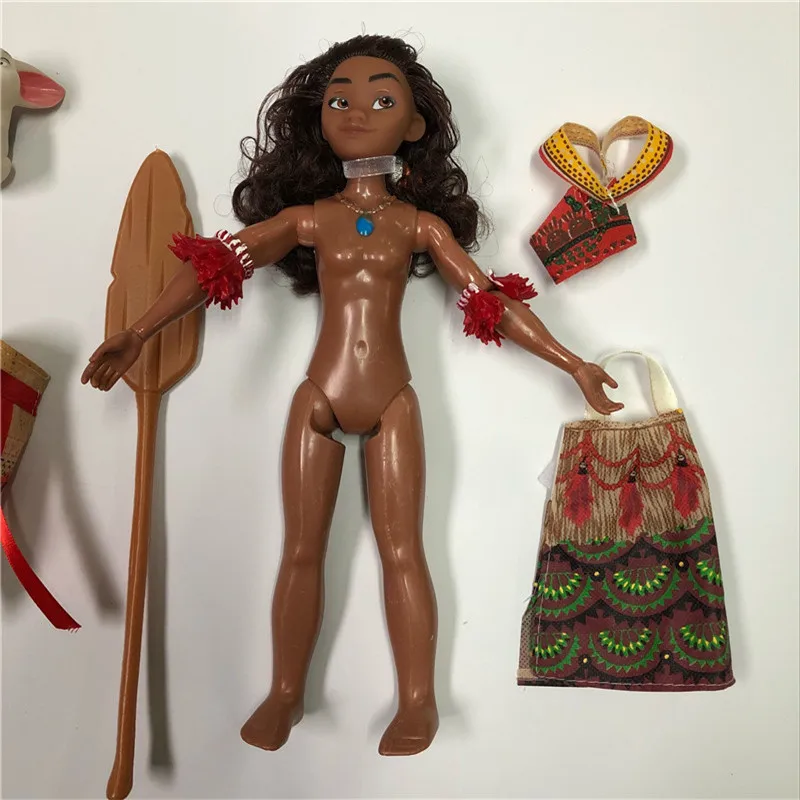 Disney Vaiana Boneca moana фигурка ваалики Мауи ролевая кукла модель с музыкой фигурка праздничный подарок детские игрушки
