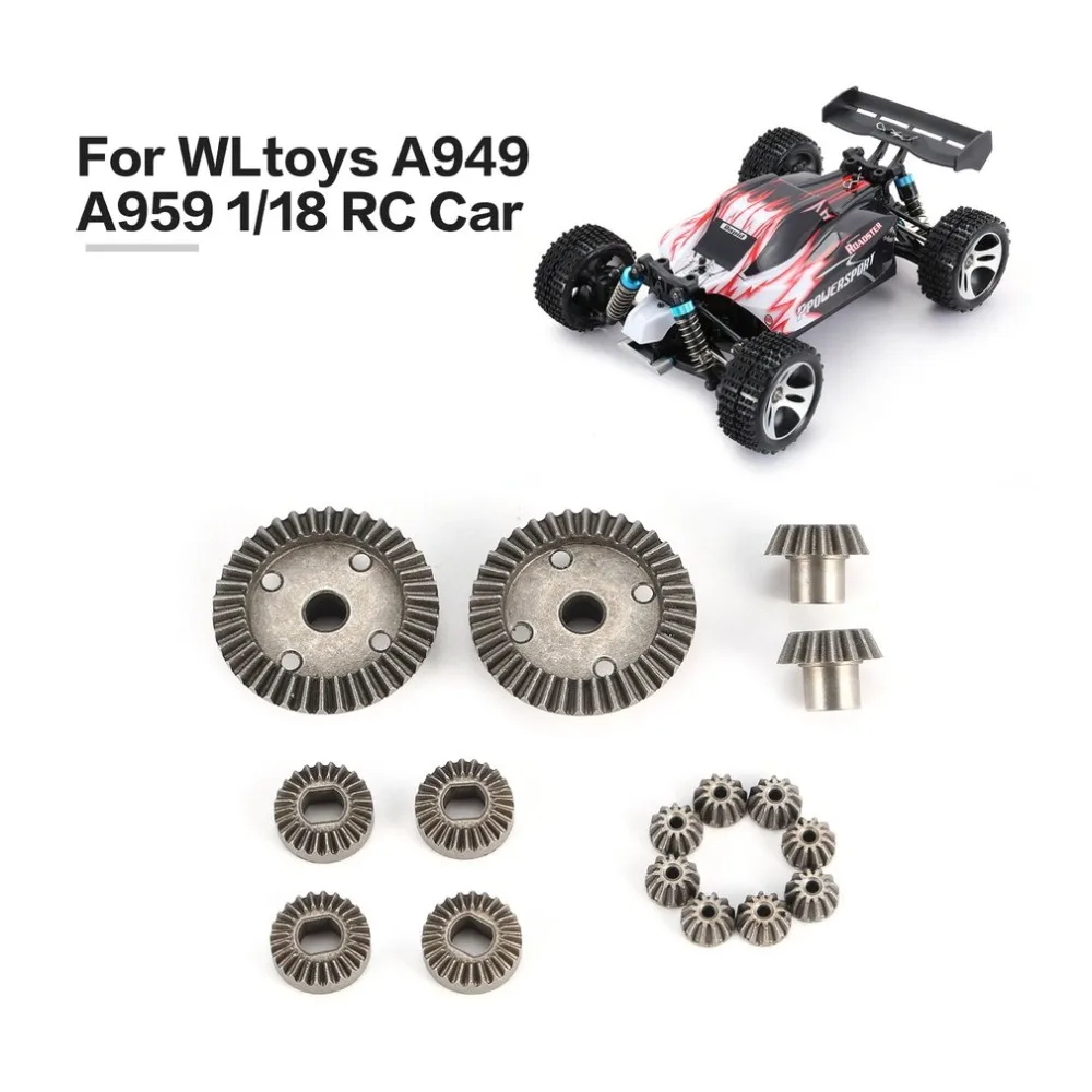 

12T 15T 24T 38T Metal Front Rear Differential/ Motor Driving Gear Upgrade Parts Two Sets for WLtoys A959 A949 1/18 RC Car