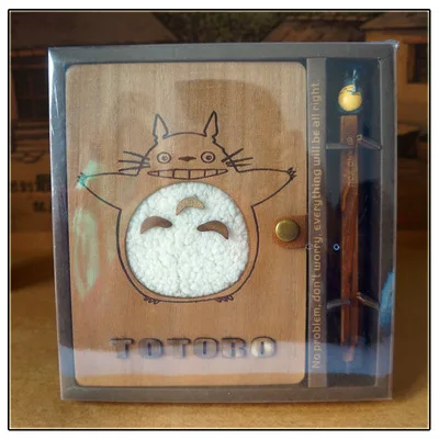 Creative Cute Cartoon Totoro Planner Notebook Diary Book Wooden Chinchilla School Supplies Gift 1Pc Creative Cute Cartoon Totoro Planner Notebook Diary Book Wooden Chinchilla School Supplies Gift 1Pc