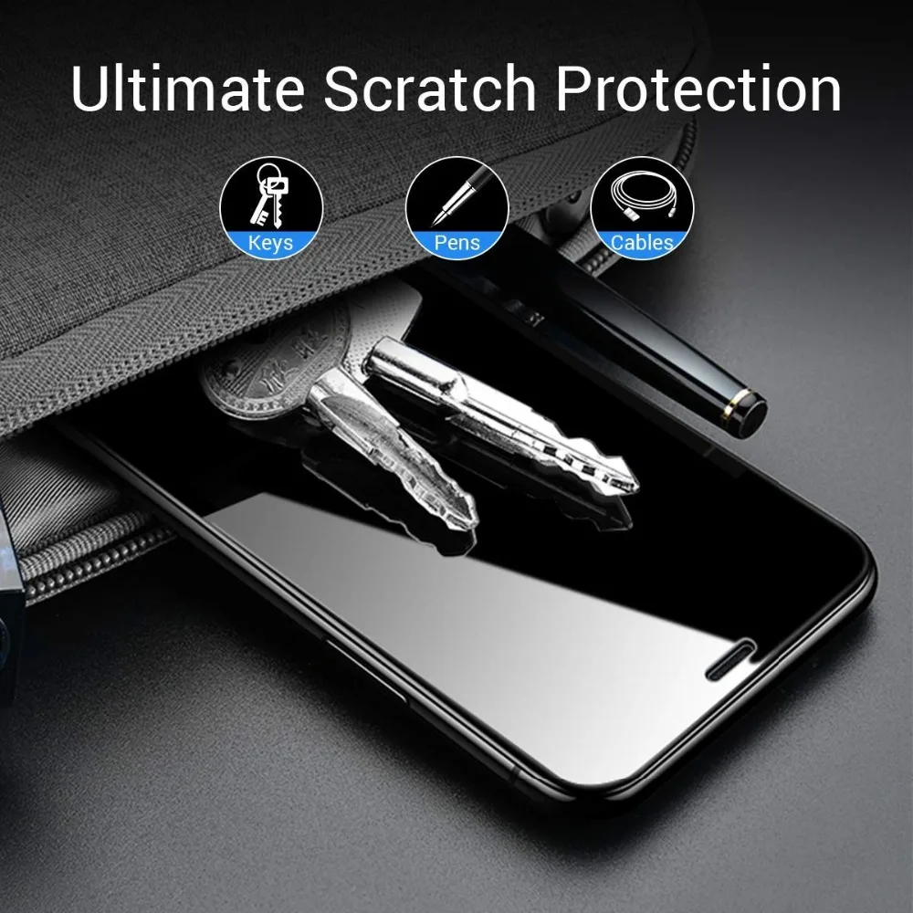 For iPhone X 6 6S 7 8 Plus 9H 0.26mm 5D Protective Full Cover Soft Edge Tempered Glass Phone Screen Protector Film for iPhone 7