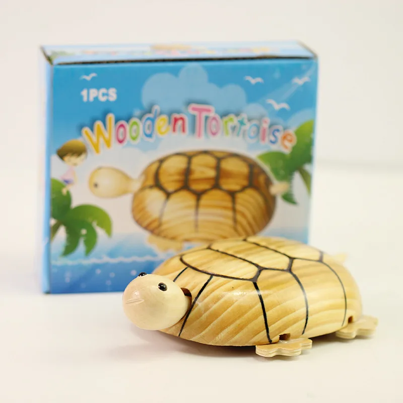 Wooden Toys Simulation Wood Decor Smooth Assembly DIY Tortoise Animal Model for childrenin
