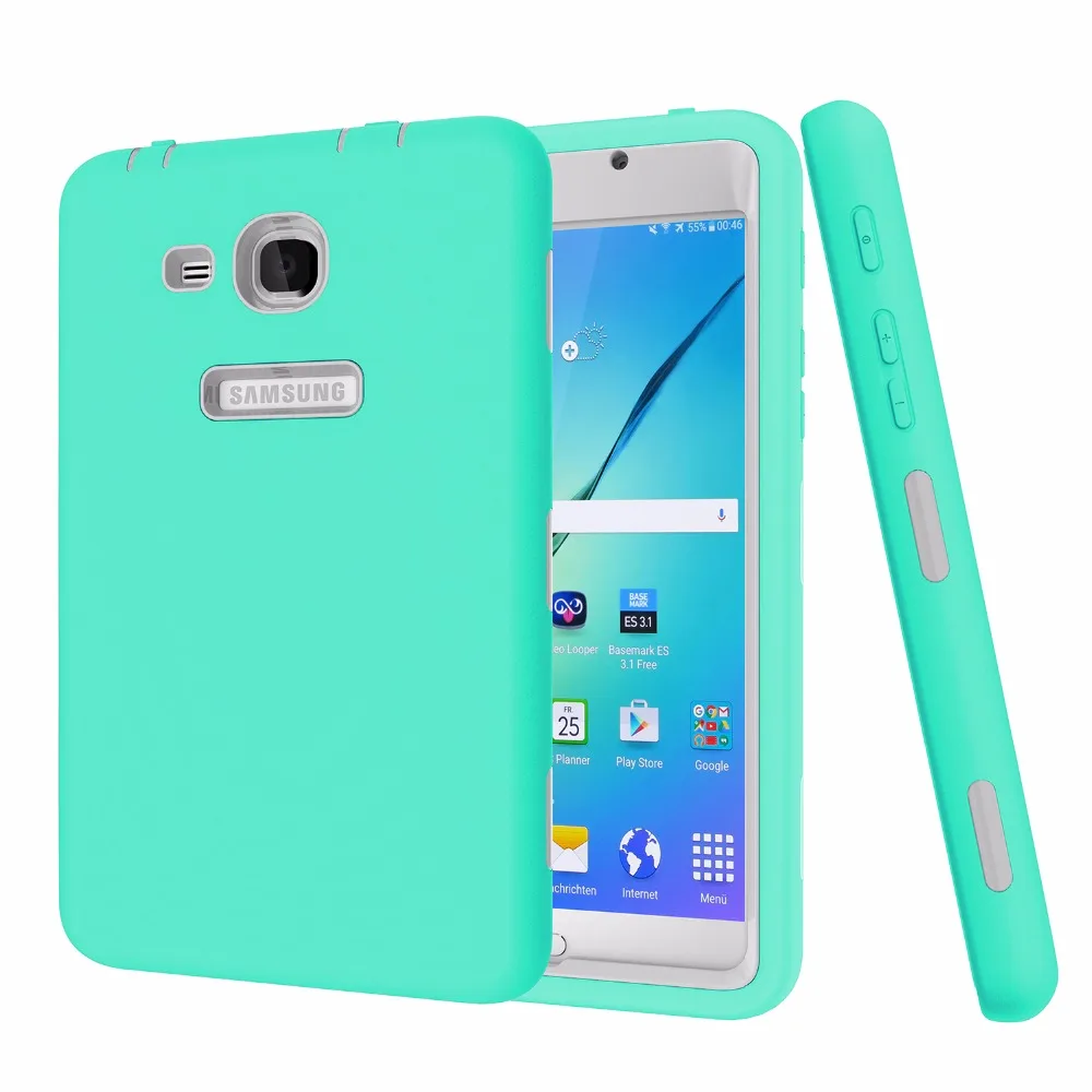 Чехол для Samsung Galaxy Tab A6 7 0 круглый защитный чехол с 3 слоями пластика и каучука T280Coque