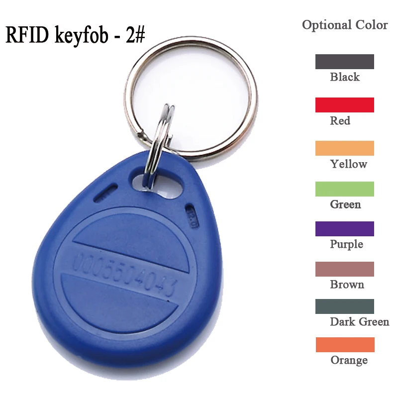 100 шт. rfid 125 кГц только для чтения брелок карты em4100 совместимо различных цветов на