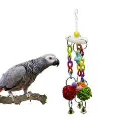 Попугаи игрушки для птиц Loofah аксессуары из ротанга Pet Cockatiel окунь Budgie попугаи клетка papegaaien speelgoed en аксессуары