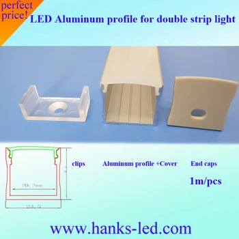 

15pieces x1m Aluminum channel for Aluminium profile double 5050 5630 led strip