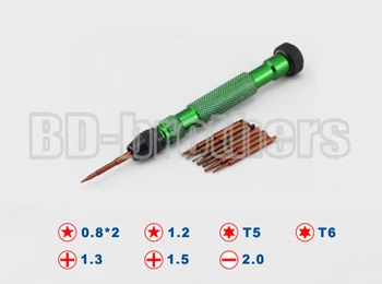 Best 8 In 1 Replaceable Head Screwdriver Magnetism Multifunction With 1.2 Pentagram Box Package Repair Opening Tools Kit 50set/lot