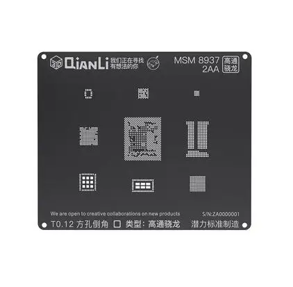 QIANLI iBlack 3D BGA трафарет MTK6582 MSM8917 2AA/8937/8953 1AB/B01-AB/8940 1AA/8916/8909/8939/8996 SDM636/660 Шаблон трафарет для законсервированное растение